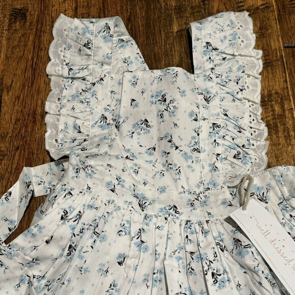NWT Well Dressed Wolf Blue Floral Naomi Set Sz 6 - Picture 3 of 9